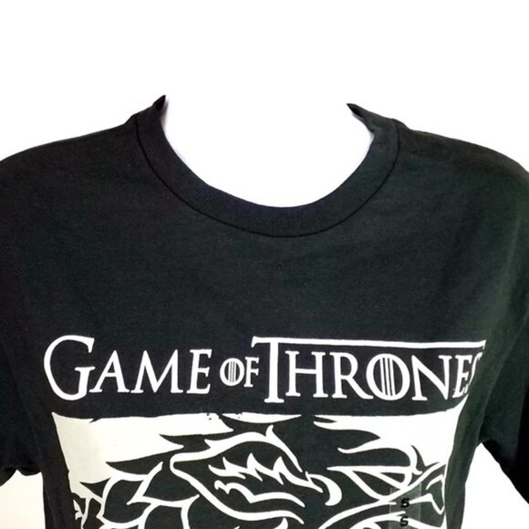 Game of Thrones 2017 Black Three House Graphic Short Sleeve T-Shirt Unisex S - Picture 4 of 10